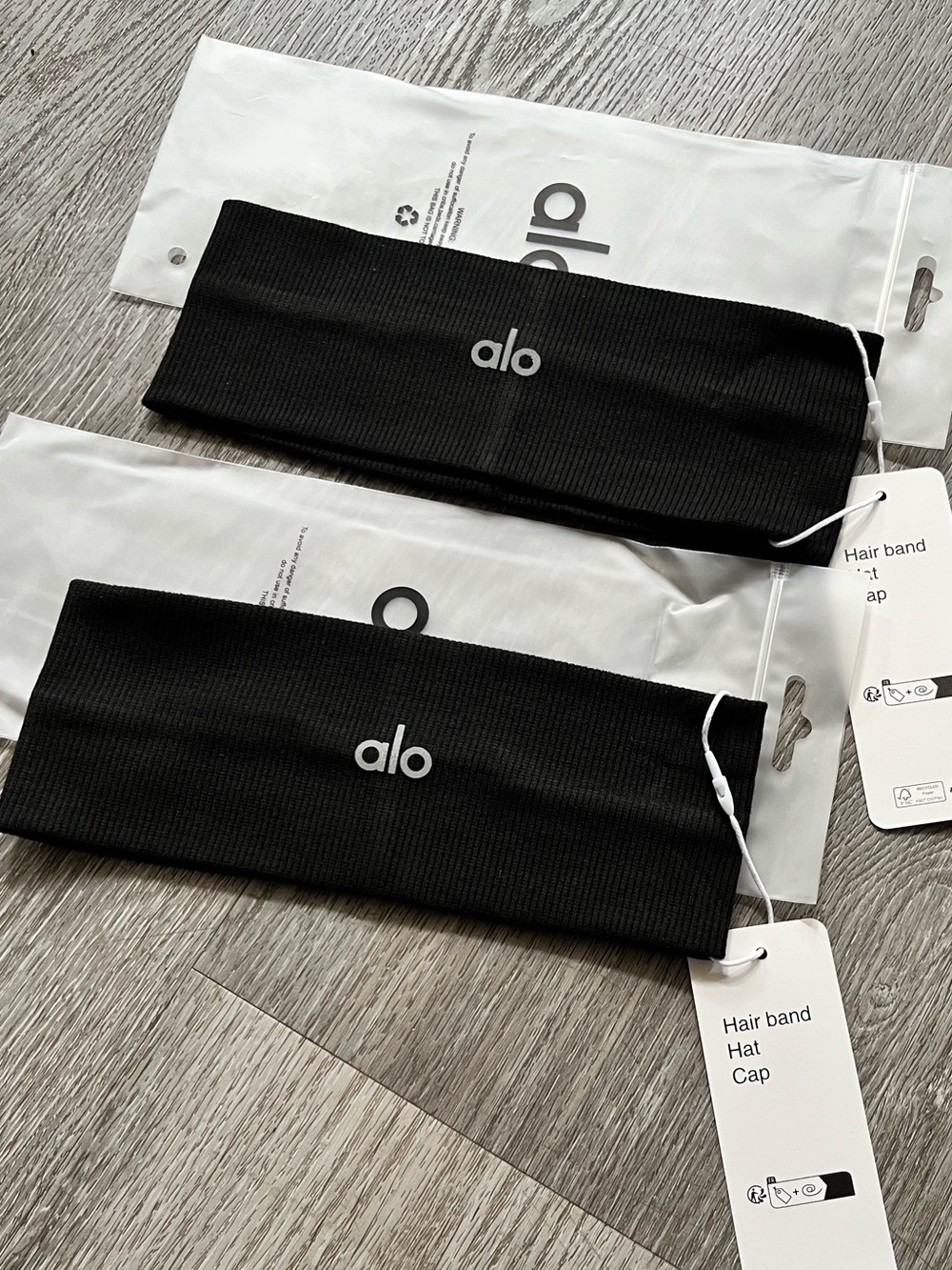 ALO Yoga Black Headbands - Twin Pack
